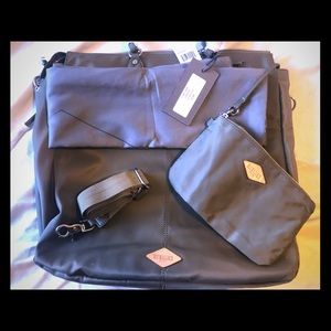 RARE- Mz Wallace Chrissie tote messenger bag...Clay- RETIRED MODEL!